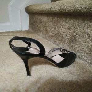 Manolo Blahnik stappy black heels